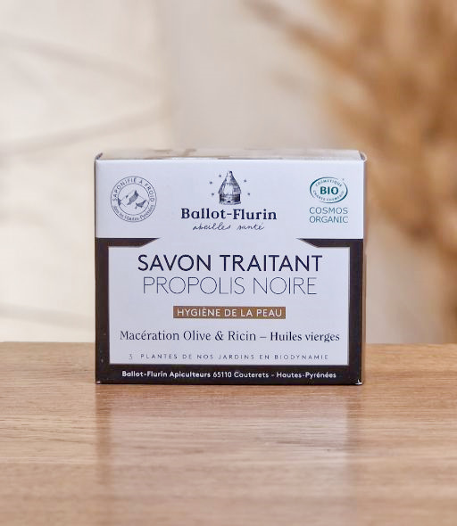 Savon Traitant Propolis Noire 100gr BALLOT-FLURIN