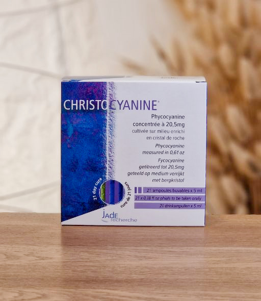 Christocyanine (21 ampoules de phycocyanine liquide 20,5mg) JADE RECHERCHE