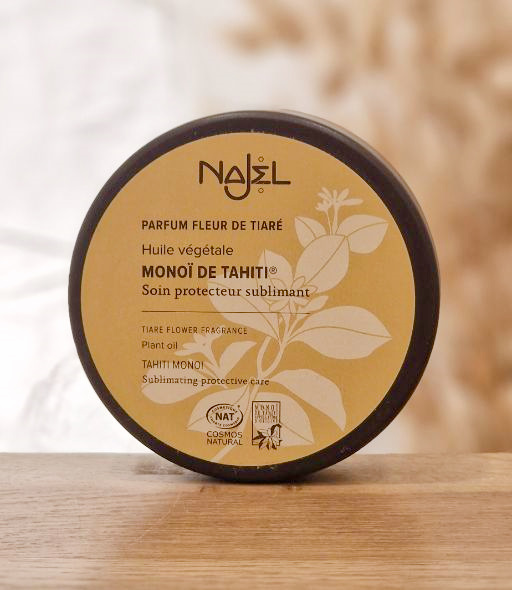 Monoï de Tahiti Bio naturel 100gr NAJEL