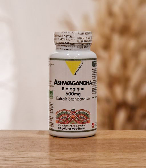 ASHWAGANDHA BIO  600mg Extrait Standardisé VIT'ALL PLUS