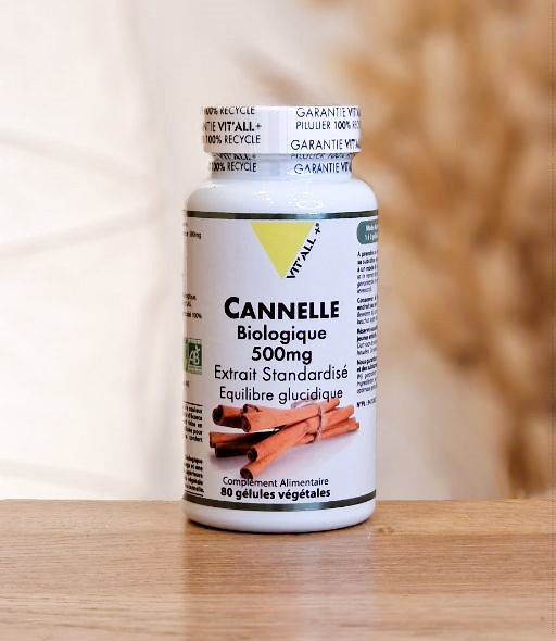 CANNELLE BIO 500mg Extr Stand. 80gel VIT'ALL PLUS