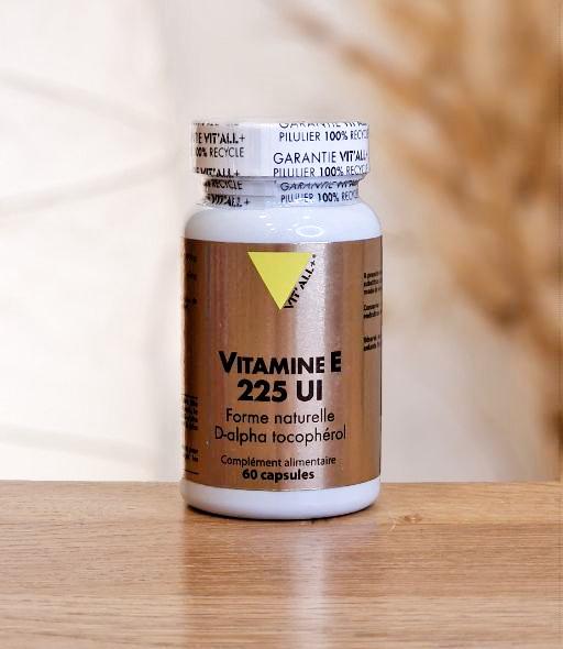 VITAMINE E 225 U.I (D-ALPHA TOCOPHÉROL) 60gel VIT'ALL PLUS