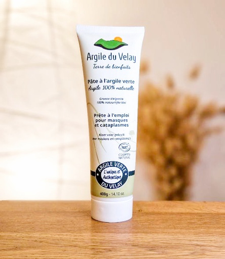 [BAVTPA400] Argile Verte pâte 400gr ARGILE DU VELAY