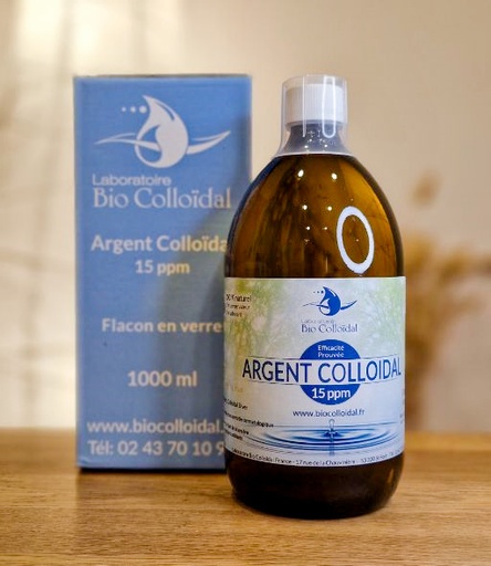 ARGENT COLLOÏDAL 15ppm 1L BIO COLLOÏDAL