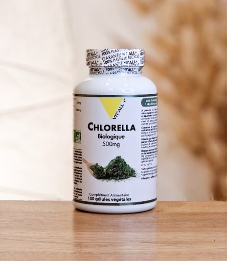 [CHLOBIO100] Chlorella Bio* 500mg VIT'ALL PLUS