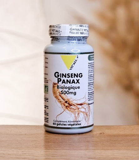 [PANAXBIO] GINSENG PANAX BIO 500mg 60gel VIT'ALL PLUS